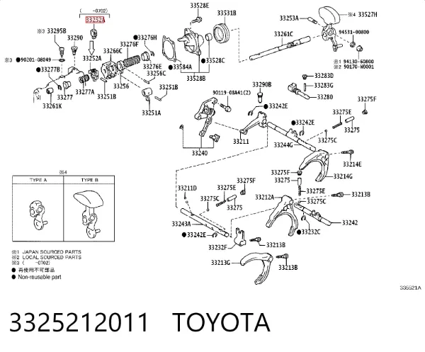  3325212011 Toyota