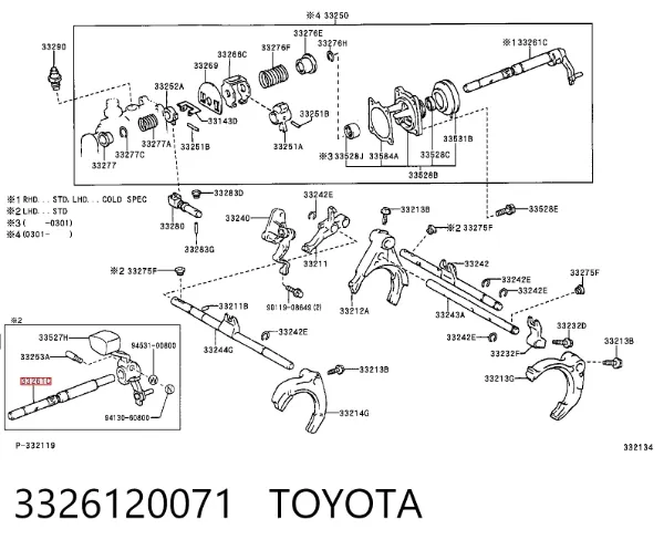  3326120071 Toyota