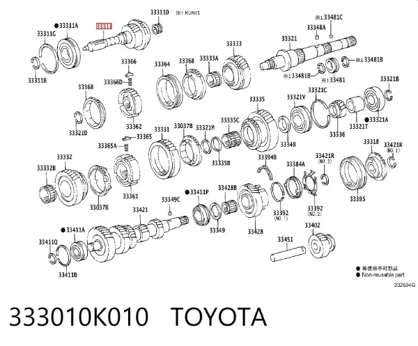  333010K010 Toyota