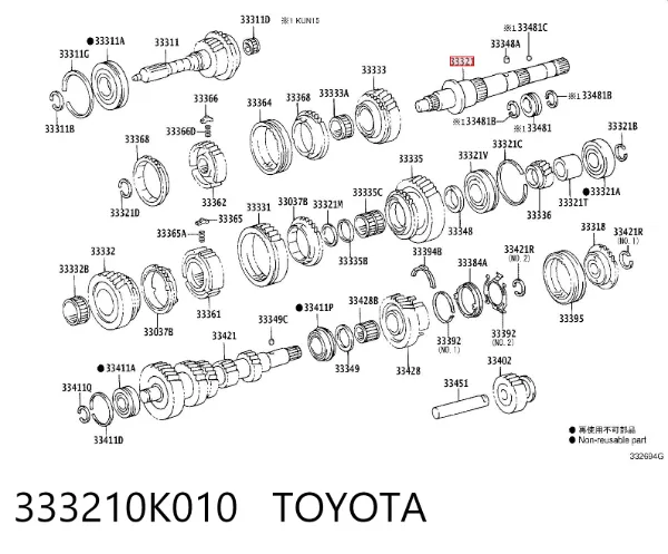 333210K010 Toyota