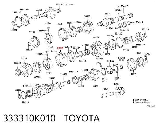  333310K010 Toyota
