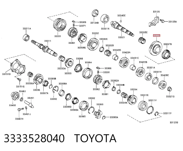  3333528040 Toyota