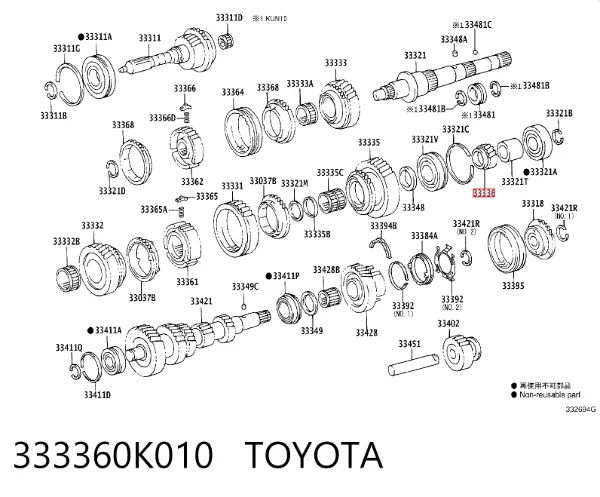  333360K010 Toyota