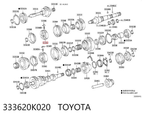  333620K020 Toyota