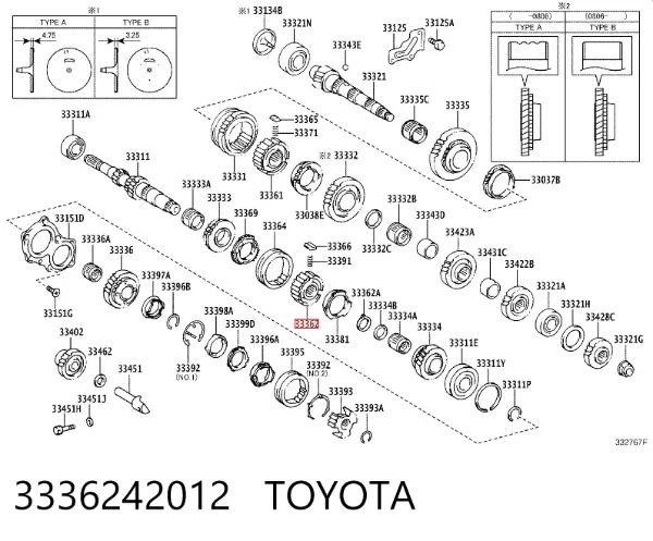  3336242012 Toyota