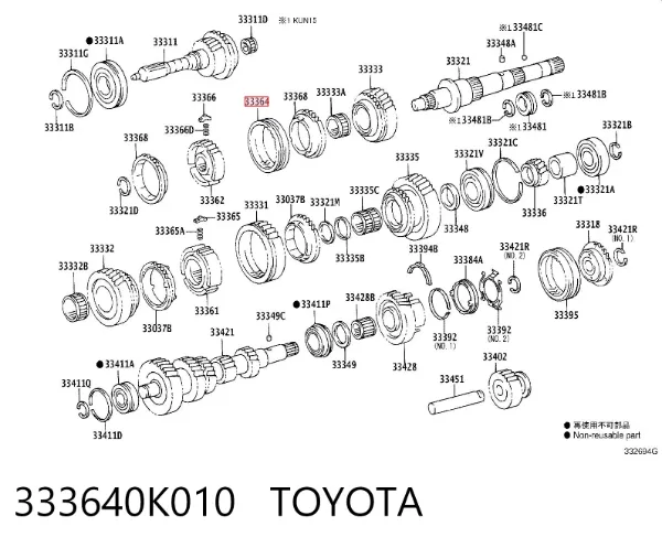  333640K010 Toyota