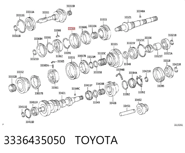  3336435050 Toyota
