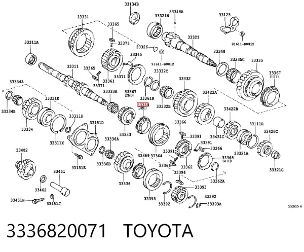 3336820071 Toyota