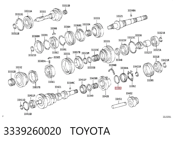  3339260020 Toyota