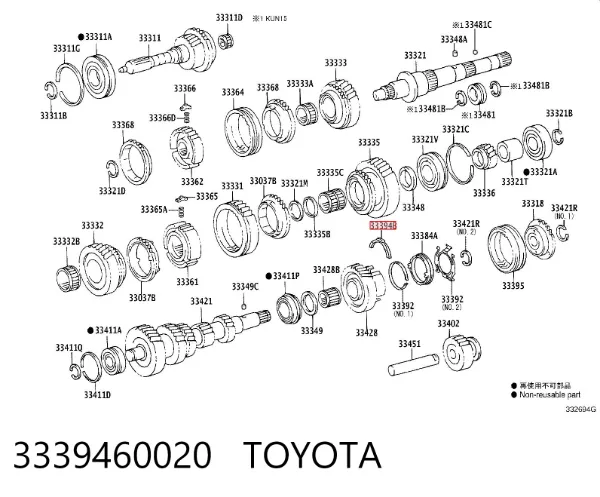  3339460020 Toyota