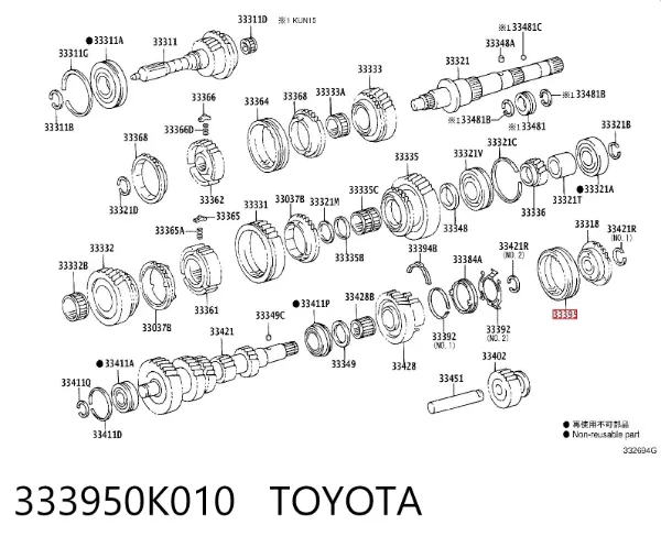  333950K010 Toyota