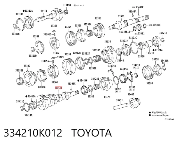  334210K012 Toyota