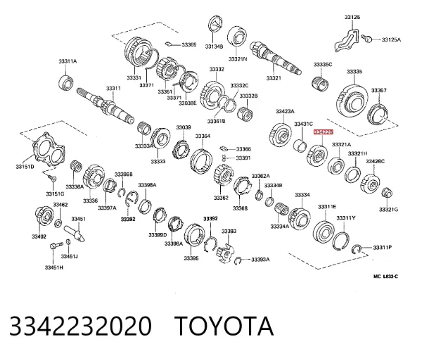  3342232020 Toyota