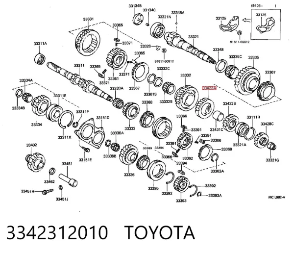  3342312010 Toyota
