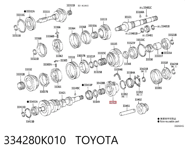  334280K010 Toyota
