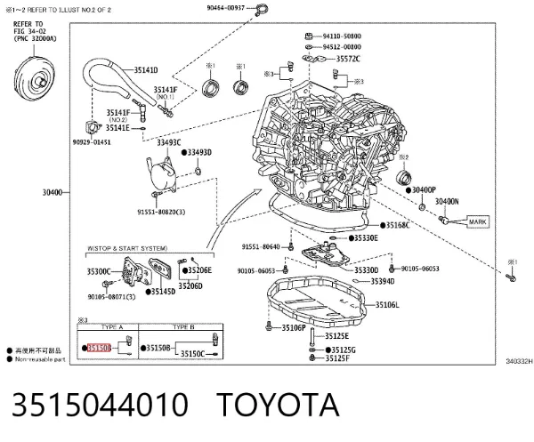  3515044010 Toyota