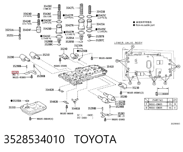  3528534010 Toyota