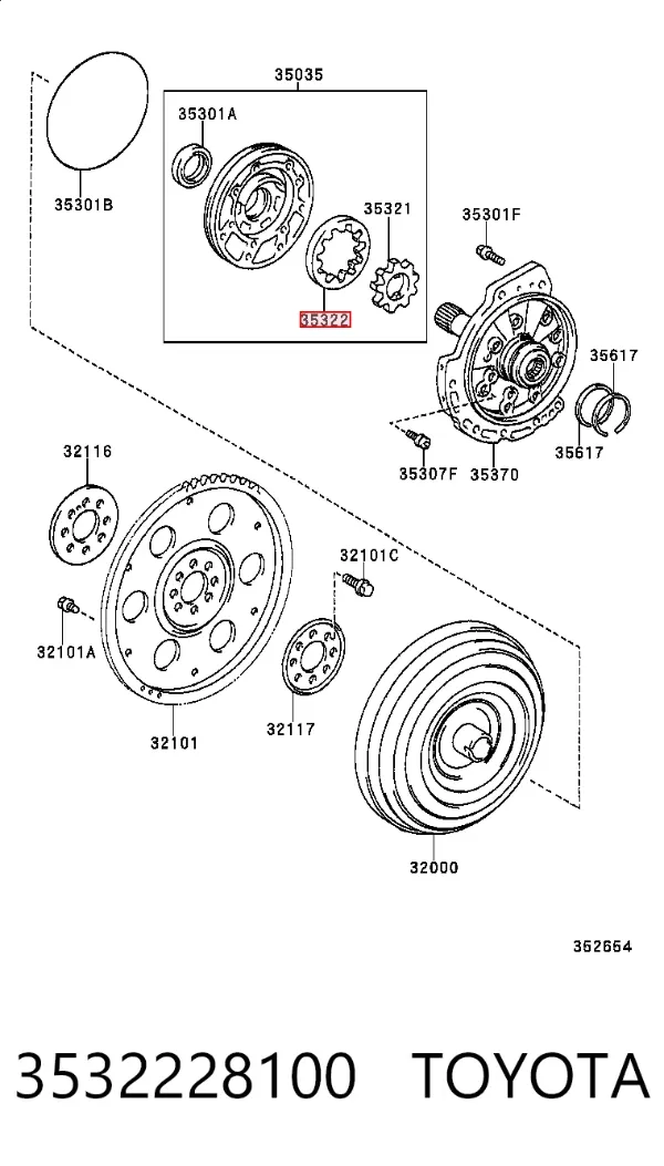 3532228100 Toyota