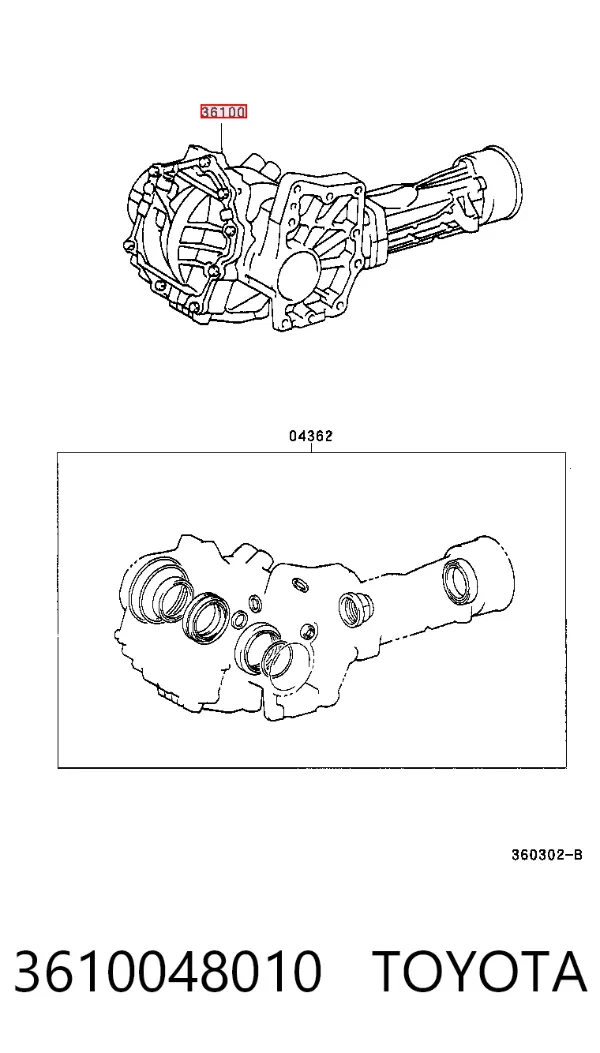 Caixa de transferência Lexus RX 300/330/350/400H