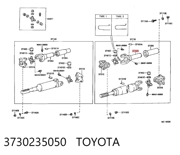 3730235050 Toyota