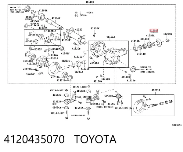  4120435070 Toyota