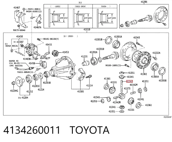  4134260011 Toyota