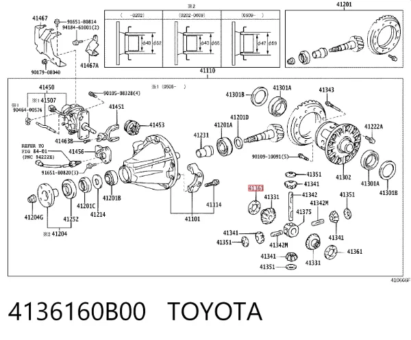  4136160B00 Toyota