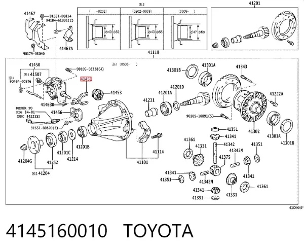  4145160010 Toyota