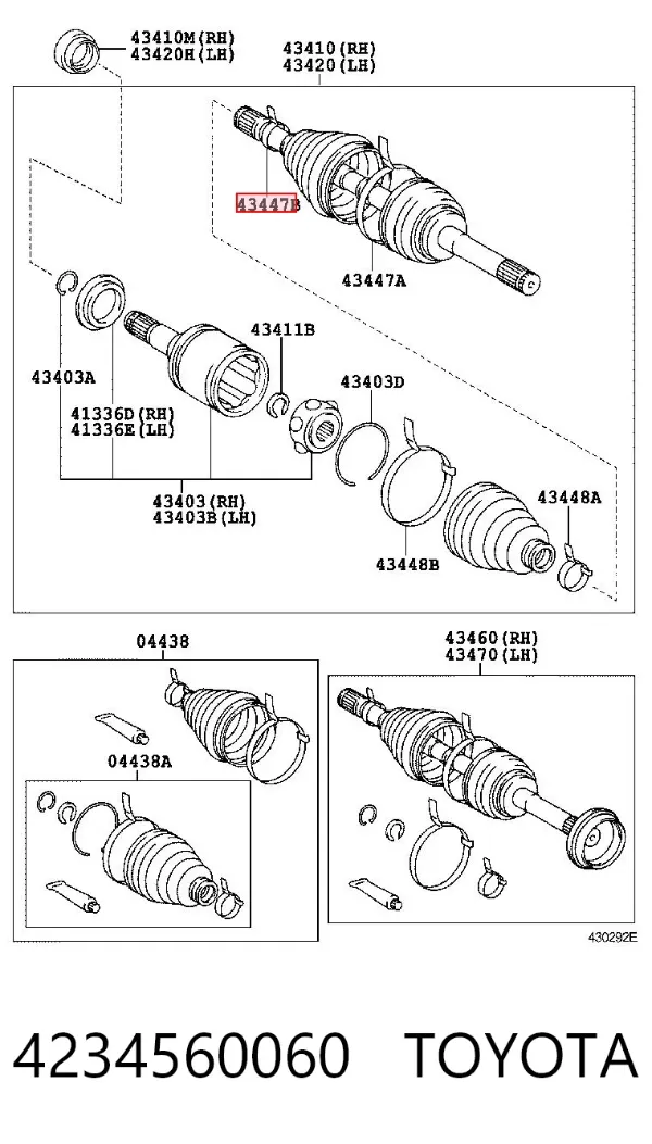  4234560060 Toyota