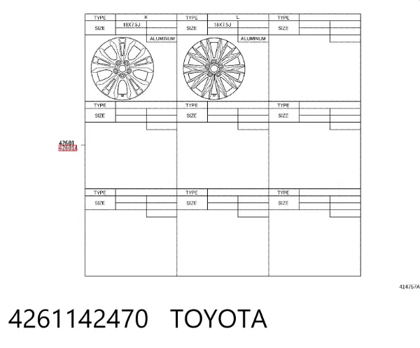  4261142470 Toyota