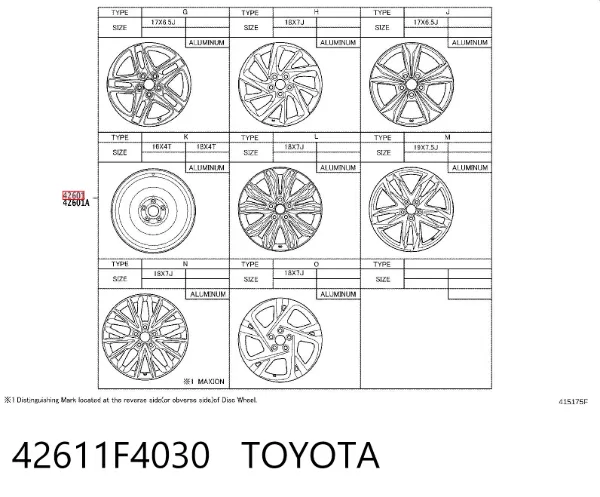  42611F4030 Toyota