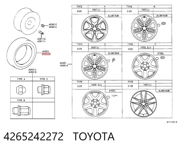  4265242272 Toyota
