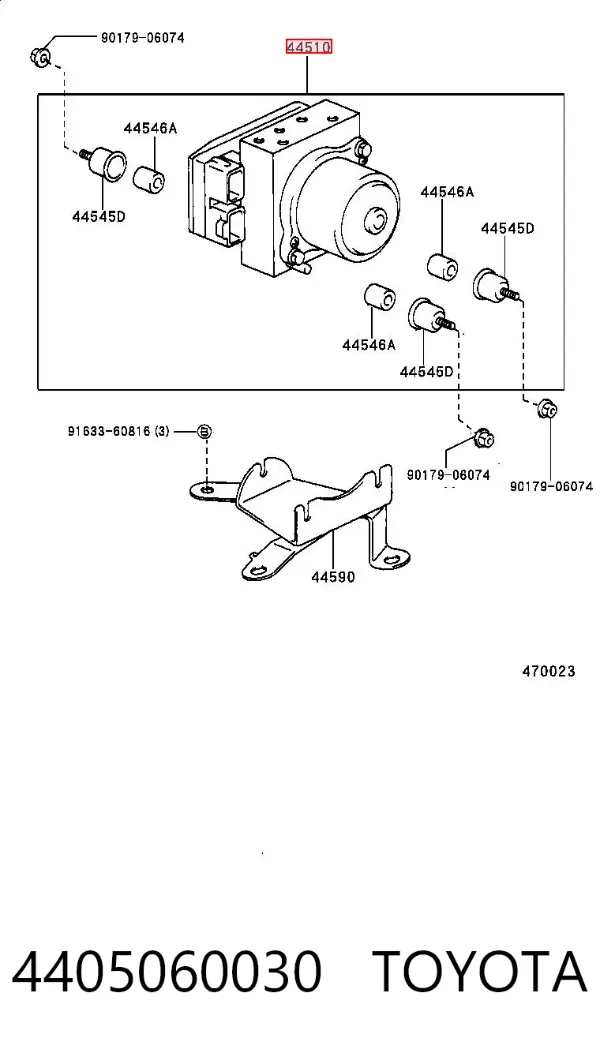 Unidade hidráulico de controlo ABS Toyota Land Cruiser 90