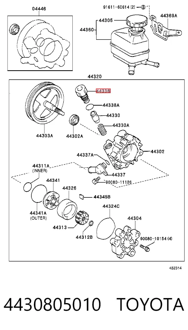  4430805010 Toyota