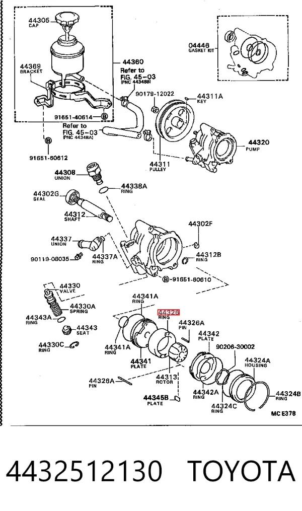  4432512130 Toyota
