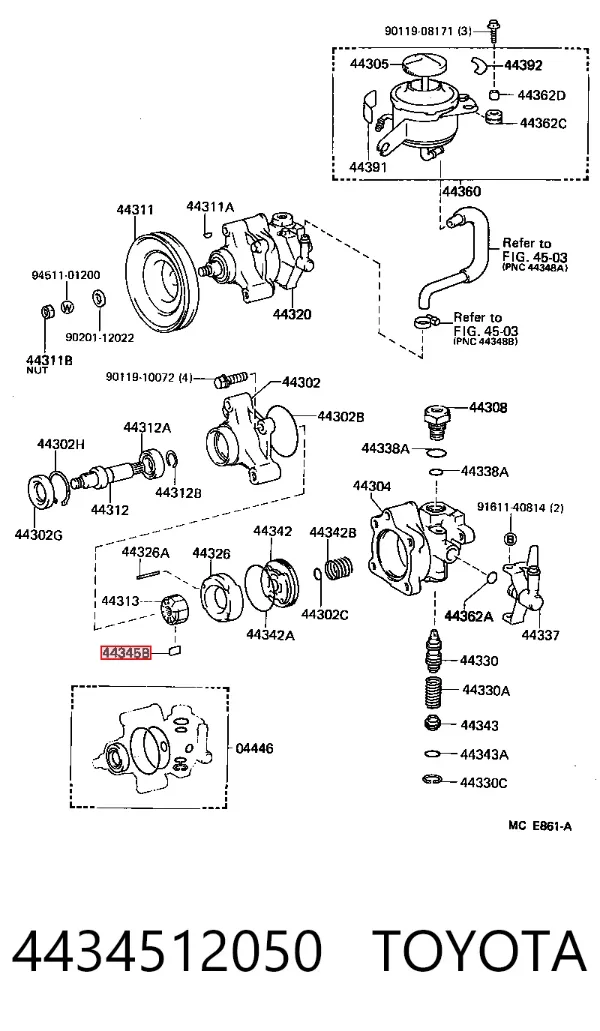 4434512050 Toyota