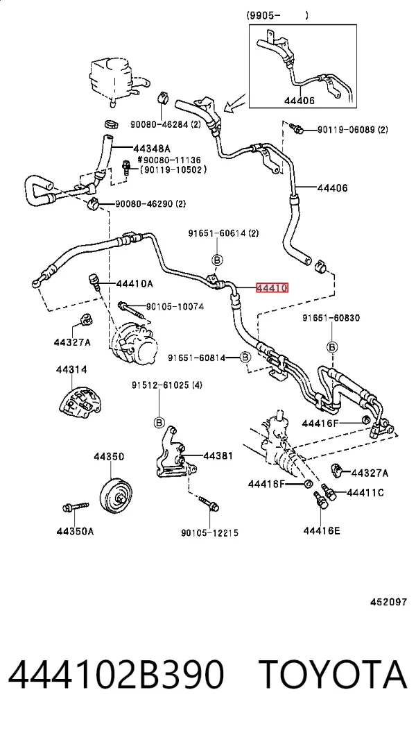  444102B390 Toyota