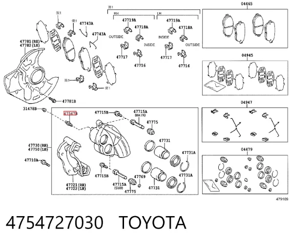  4754727030 Toyota