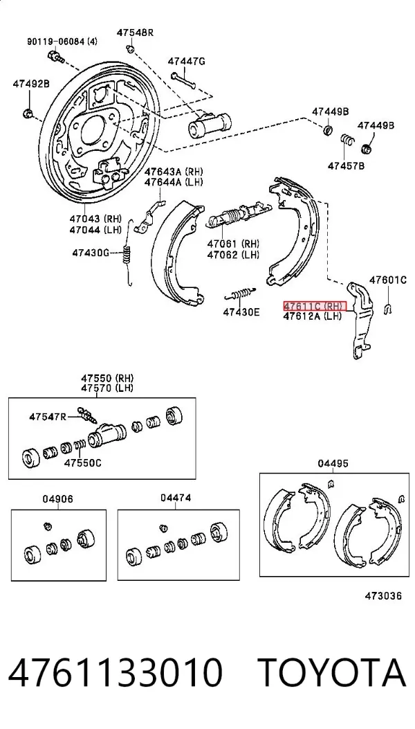  4761133010 Toyota