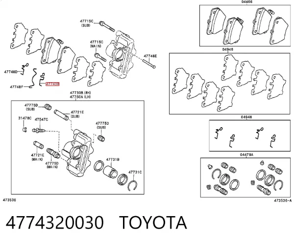  4774320030 Toyota