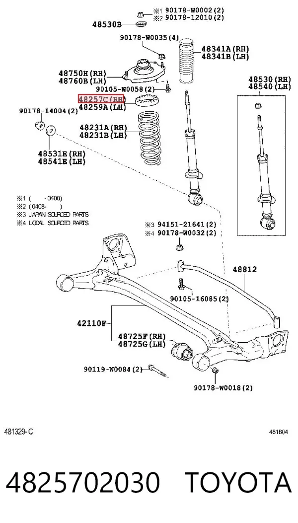  4825702030 Toyota