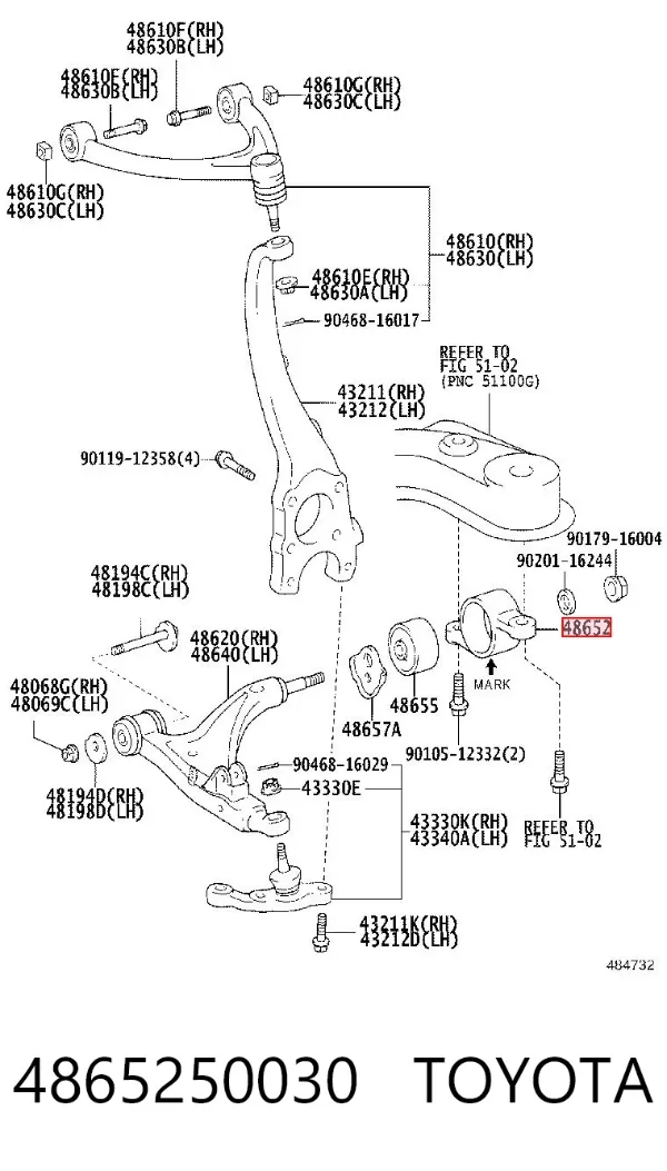  4865250030 Toyota
