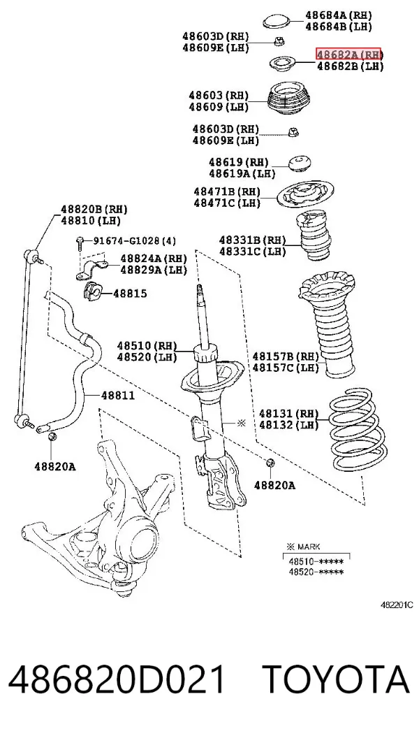  486820D021 Toyota