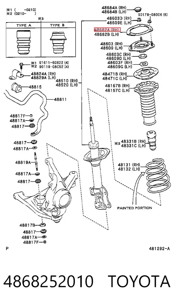 4868252010 Toyota