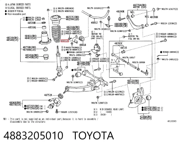  4883205010 Toyota