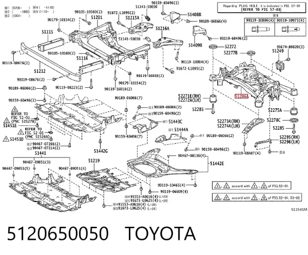Viga de suspensão traseira (plataforma veicular) Lexus LS 600H/600HL