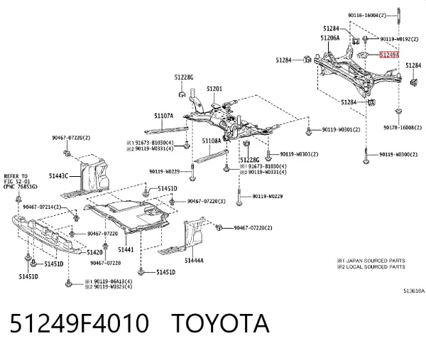  51249F4010 Toyota