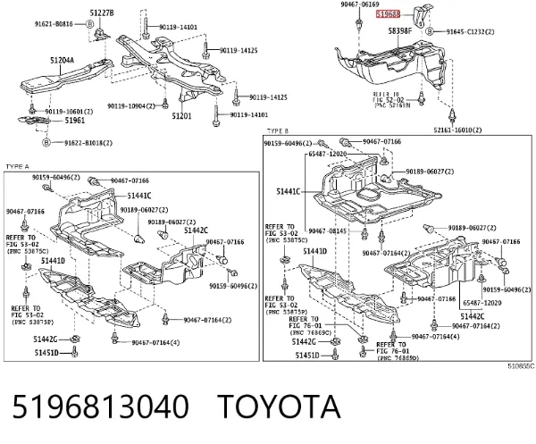  5196813040 Toyota