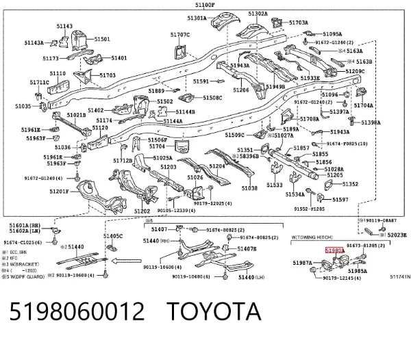  5198060012 Toyota