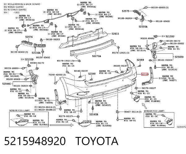 Pára-choque traseiro Lexus RX 270/350/450H
